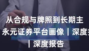 从合规与牌照到长期主义：永元证券平台画像｜深度报告